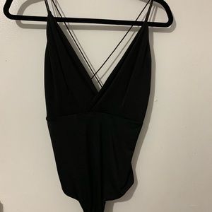 Sticky Black tank body suit